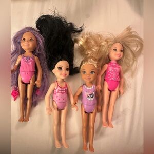 4 Club Chelsea dolls by Mattel